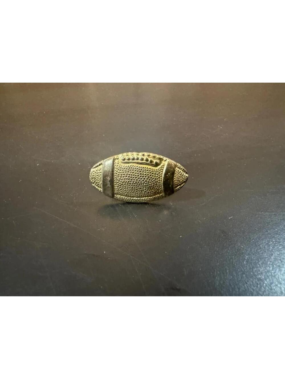 Vintage Football Lapel Pin – Silver Tone Sports Fan Collectible